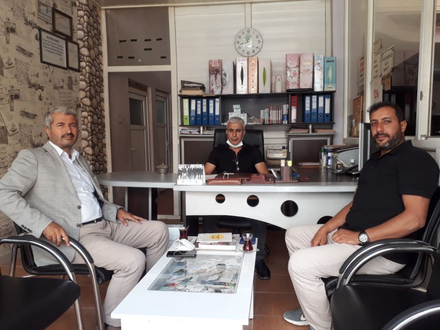 HÜDA PAR CEYLANPINAR İLÇE BAŞKANI ADNAN SAĞLAM, GAZETEMİZİ ZİYARET ETTİ