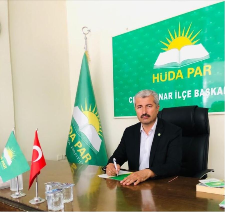 HÜDA PAR CEYLANPINAR  İLÇE BAŞKANI ADNAN SAĞLAM GÜVEN TAZELEDİ