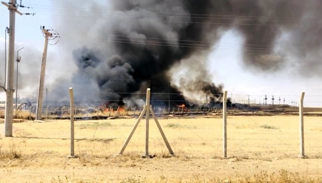 Ceylanpınar Çadırkentte Yangın