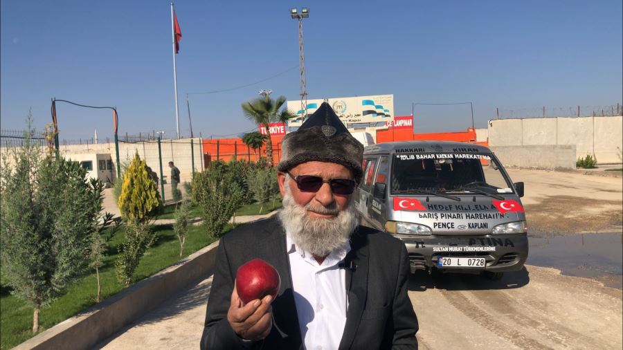 .Elmacı dede bu sefer rasulayn gümrük  kapısında