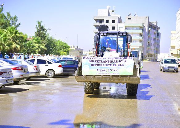 Ceylanpınar  belediyesi Temizlikte farkındalık yaratma Seferberliği