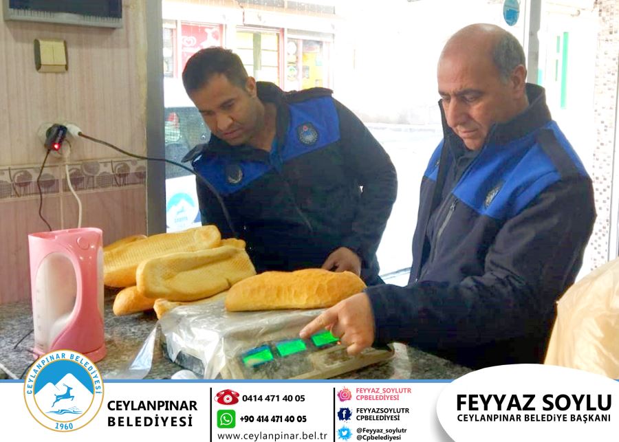 ceylanpınar belediyesinden fırınlara denetim