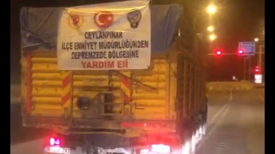Ceylanpınar İlçe Emniyet Müdürlüğü Personellerinden Yardım Seferberliği