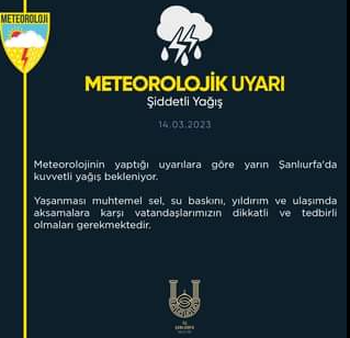 Şanlıurfa valiliğinden duyuru