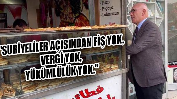  Milletvekili Mahmut Tanal Suriyeli işletmeden fiş isteyince eli boş kaldı