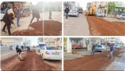 Bozdukları Yolların Parasını Verdiler ama Ceylanpınar Belediyesi, onlar bozdu biz yaptık” paylaşımı yaptı..!!!