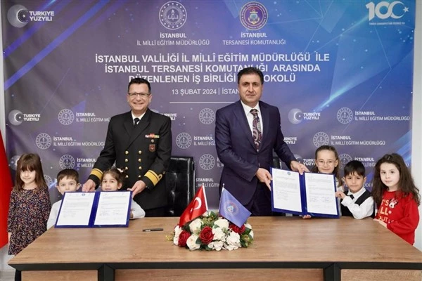 İstanbul Tersanesi Komutanlığı ve İl Milli Eğitim Müdürlüğü arasında protokol imzalandı 
