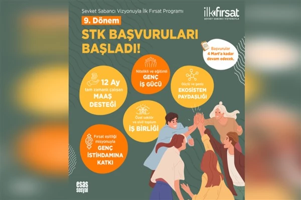 Şevket Sabancı Vizyonuyla İlk Fırsat Programı’nın  9. Dönem STK Başvuruları başladı