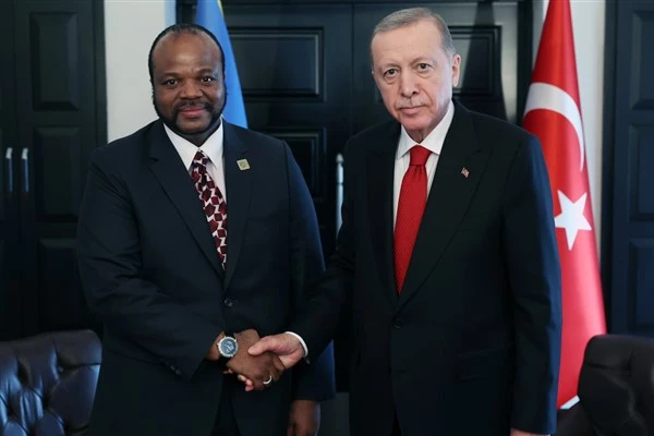 Cumhurbaşkanı Erdoğan, Esvatini Kralı 3. Mswati ile görüştü 