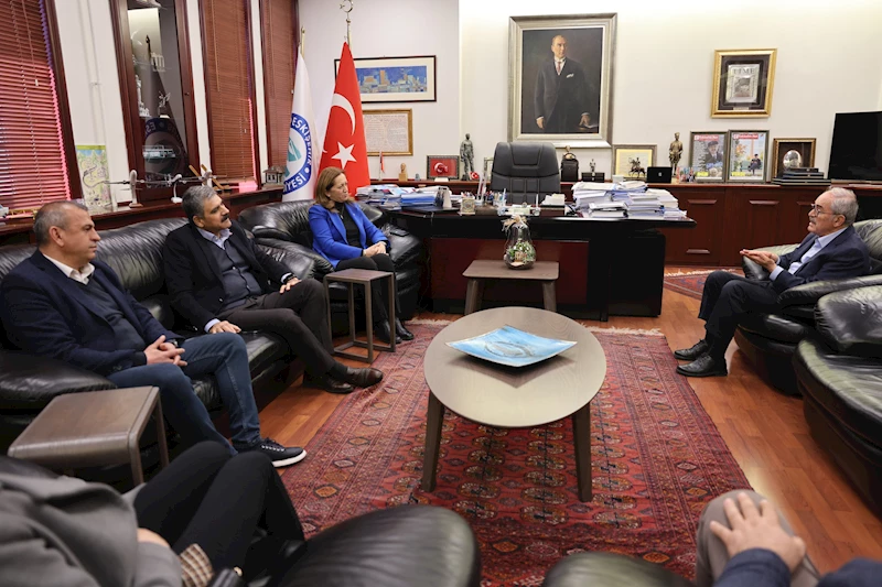 DİSK heyetinden Başkan Büyükerşen