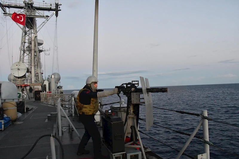  TCG Gökova,  “Asimetrik Tehditlere Karşı Makineli Tüfek Atış Eğitimleri” gerçekleştirdi