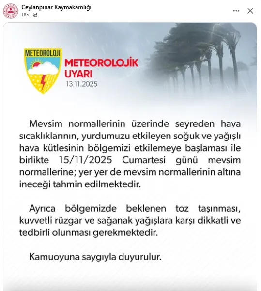 Ceylanpınar kaymakamlığın
