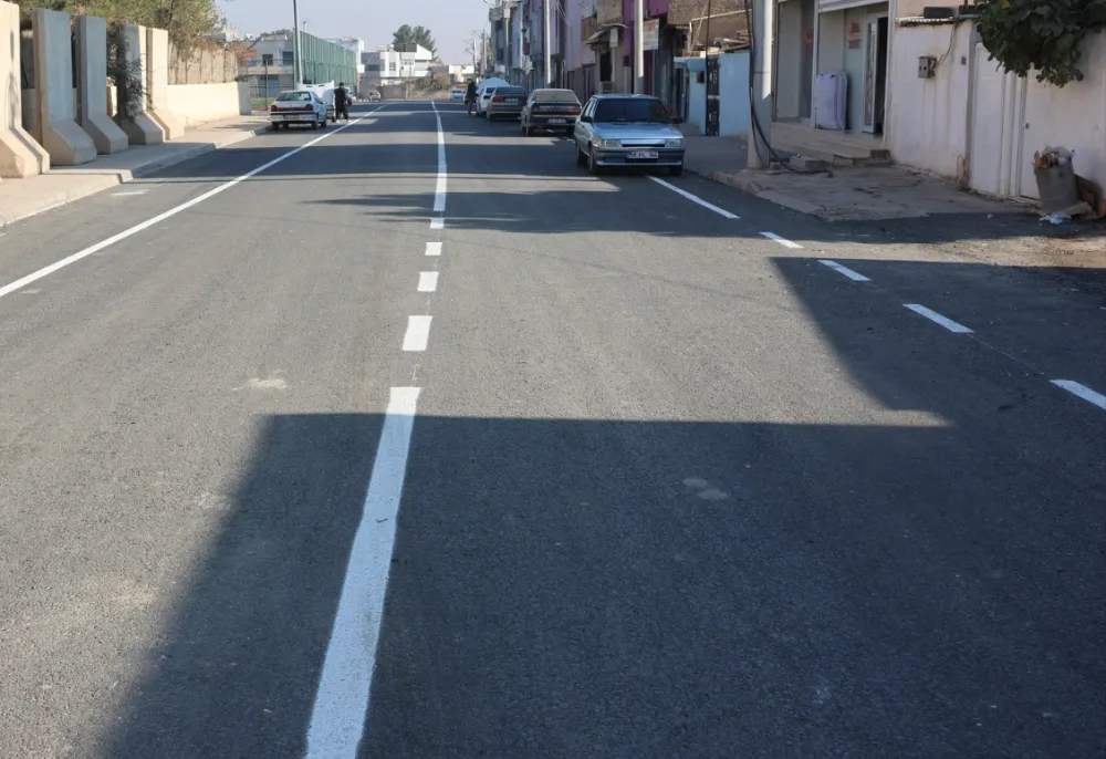 Ceylanpınar’da Şanlıurfa büyük şehir belediyesi  bu 10 Mahallede Şerit Çizimi Çalışmaları Başladı