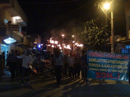 Ceylanpınar`da `asimilasyona` karşı yürüyüş