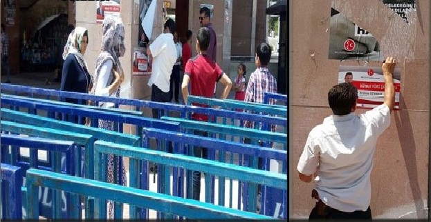 Belediye Çevresindeki Pankartlar Toplatıldı
