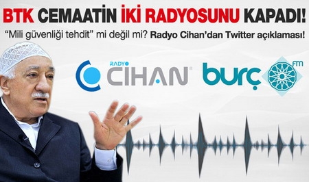 BTK cemaatin iki radyosunu kapattı!