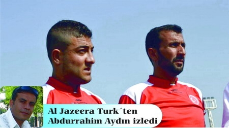 Çadır Kent`te profesyonel futbolcular 