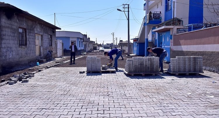 Bahçelievler Mahallesi?nde Kilitli Parke Taşı Çalışması
