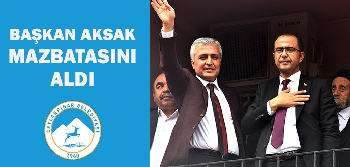 Ceylanpınar Belediye Başkanı Aksak, Mazbata?sını Aldı
