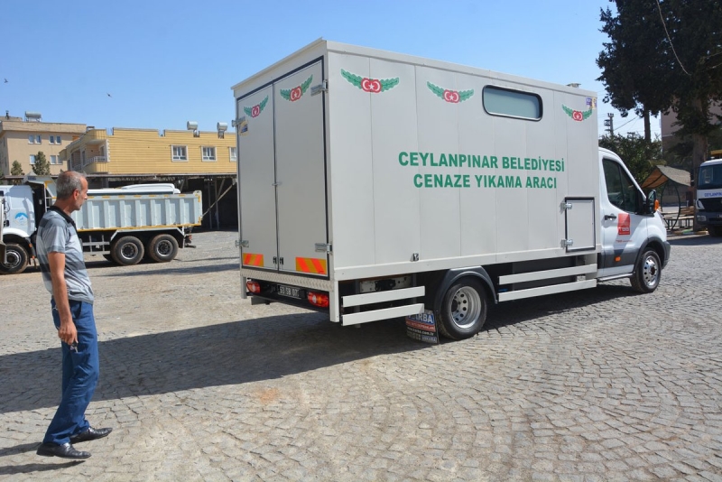 Ceylanpınar Belediyesi, Cenaze Yıkama Aracı Hizmete Girdi