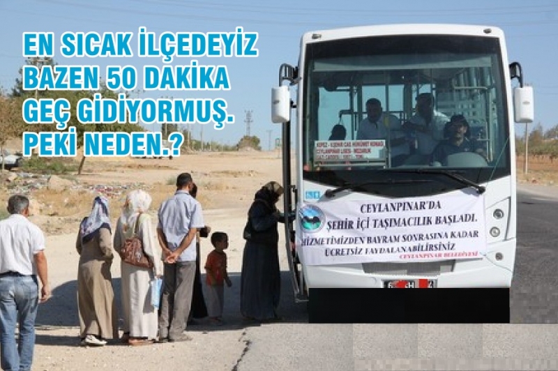 Ceylanpınar da Şehir içi otobüs seferleri yetersiz