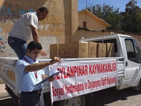 Ceylanpınar Kaymakamlığı?ndan Suriyelilere Yardım Eli