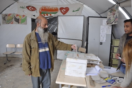 Ceylanpınar Telhamut Çadır Kentte Seçim Heyecanı