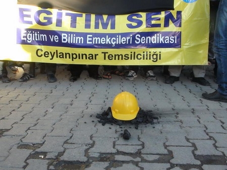 Ceylanpınar`da Soma için eylem