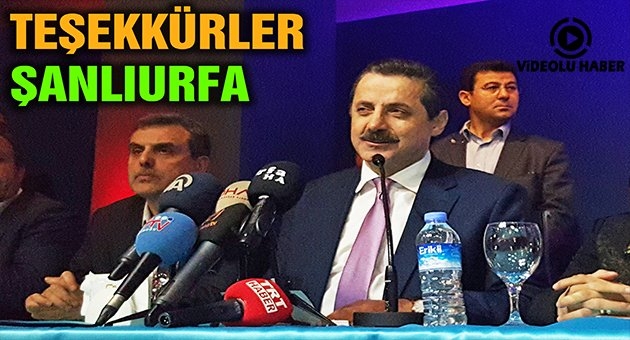 Faruk Çelik: Bu Başarı Urfalılarındır