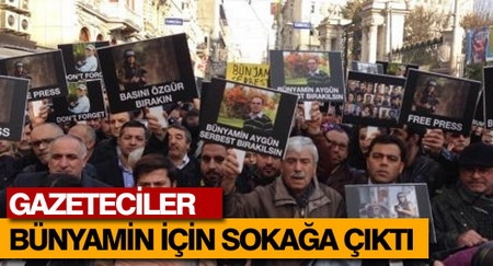 Gazeteciler, Bünyamin Aygün için sokakta