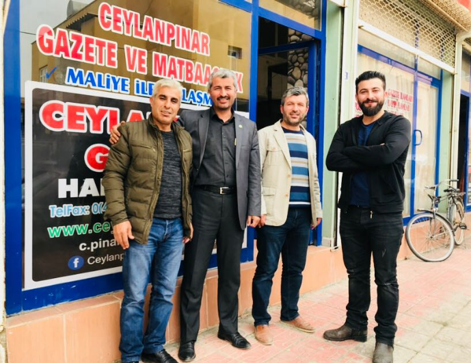 Hüda Par İlçe Başkanı Sağlam?dan Ceylanpınar Gazetesi?ne Ziyaret