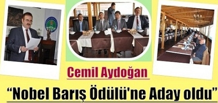 Mezopotamya Gazeteciler Cemiyet Başkanı Aydoğan, Nobel Barış Ödülüne aday