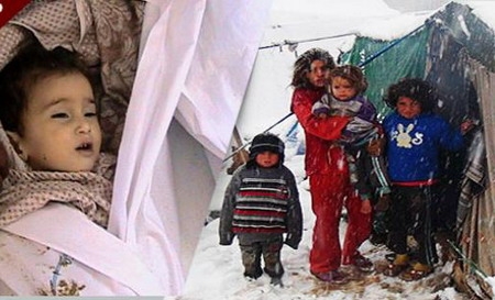 Suriye`de Bebekler Donarak Ölüyor