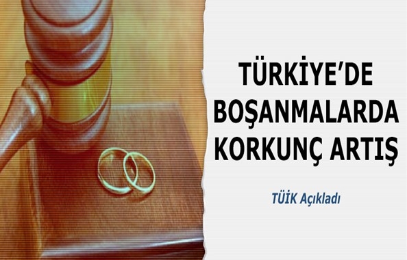 Türkiye`de boşanmalarda korkunç artış!