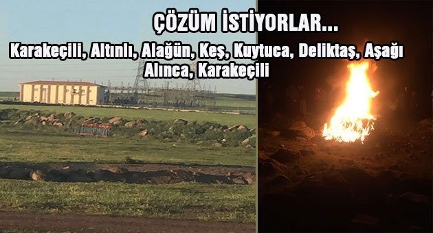Urfa?da Elektriksiz Kalan Köylüler Çözüm bekliyorlar