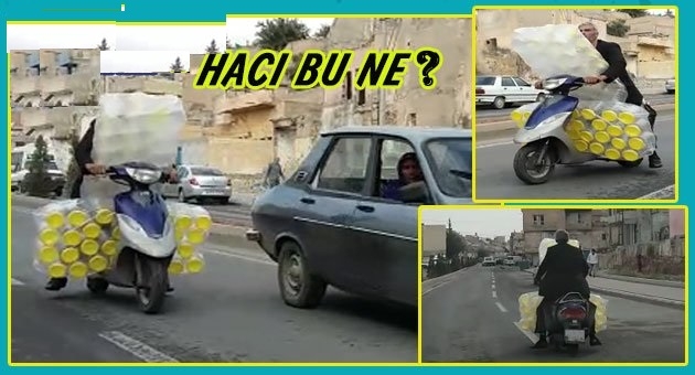 Urfa?da Motosiklet Sürücüsünün Tehlikeli Yolculuğu