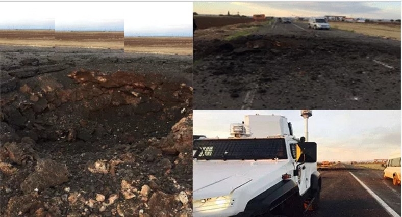 Urfa?da Polisin Zırhlı Aracına Saldırı