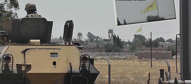 YPG Akçakale Sınırına Bayrak Çekti