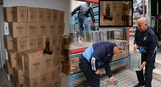 Zabıtadan Kaçak Yağ Operasyonu